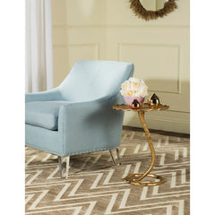 Gold Figurine End Table Organic Inspiration Gets A Glamorous Twist with this End Table