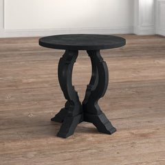 Orchard Black Pedestal End Table Making it the Ideal Size for Staging A Table Lamp and A Couple Books Beside your Sofa Or Armchair