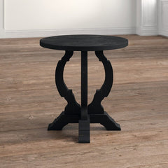 Orchard Black Pedestal End Table Making it the Ideal Size for Staging A Table Lamp and A Couple Books Beside your Sofa Or Armchair