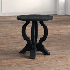 Orchard Black Pedestal End Table Making it the Ideal Size for Staging A Table Lamp and A Couple Books Beside your Sofa Or Armchair