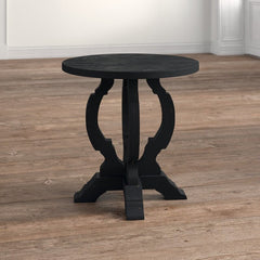 Orchard Black Pedestal End Table Making it the Ideal Size for Staging A Table Lamp and A Couple Books Beside your Sofa Or Armchair