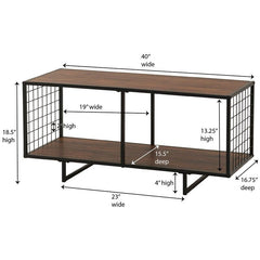 Coffee Table 3 Tier Etagere is A Great Storage Solution and Stylish Addition to Any Space. Use it to Shelve Books, Display Photos