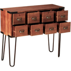 Console Table Can Be Used To Organize Office Materials, Crafting Supplies, Jewelry, and Much More Vintage Finish and Create A Charming