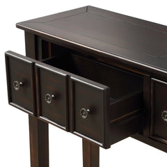 Console Table Two-Drawer Sizes for Storage Convenience this Side Console Table Features Two Small Drawers and Two Bigger Drawers