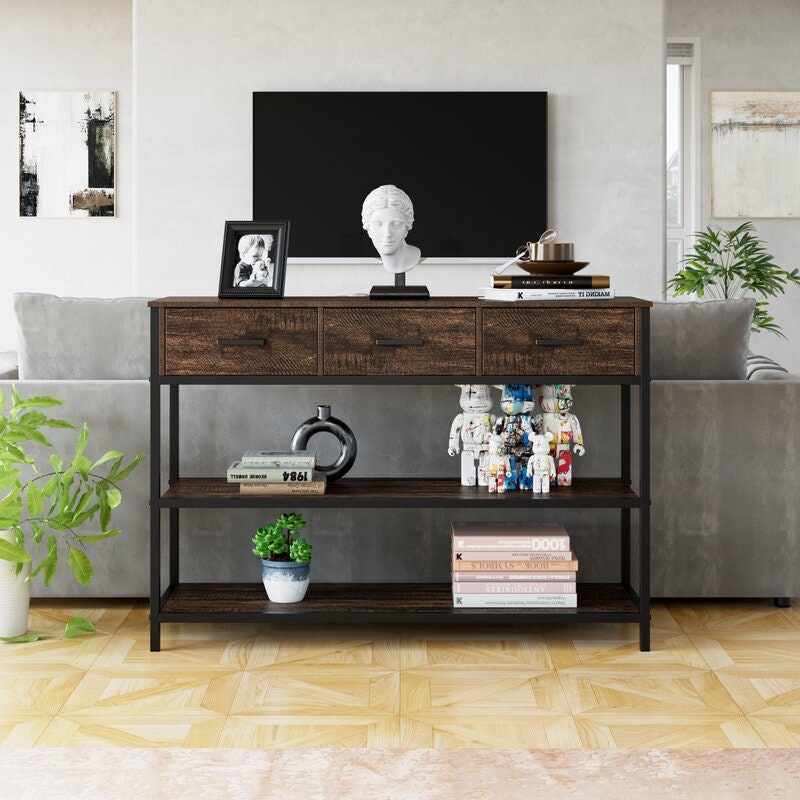 Console Table Display Space But Also Can Be Used As A TV Stand, Coffee Bar Table, Flower Pot Stand, for Entrance, Living Room