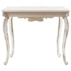 Console Table Adding the Vintage Entryway Table Distressed white Curved Legs with A Decorative Front and A Top with Soft Curved Edges