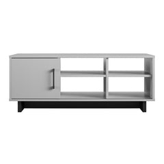 Dove Gray Sled Coffee Table with Storage Get Extra Storage in your Living Room with this Coffee Table. 4 Open Shelves