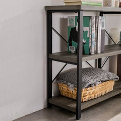 Console Table Adds Plenty of Storage, While Two Lower Shelves Double up on Storage and Display Options, Meet Daily Storage Needs