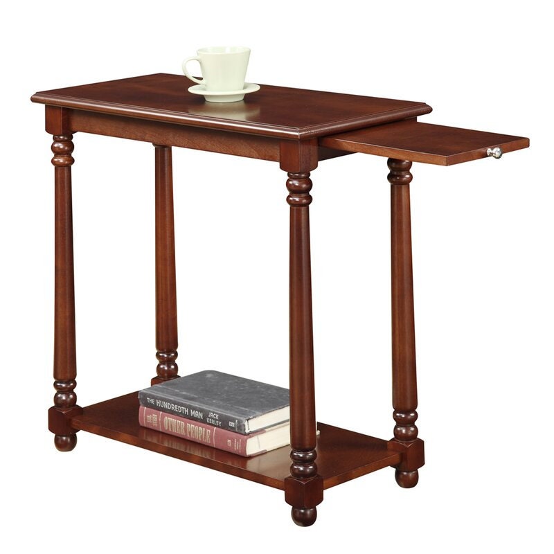 Mahogany End Table 2-Tiered End Table is an Understated Stage for Framed Photos and Objects That Are in The Den or Living Room