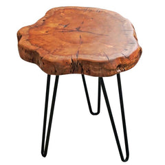 Tray Top Tree Stump End Table Display Stand, Stool Or Table. It is Also Perfect To Be Used As A Nightstand in the Bedroom Or As An End Table