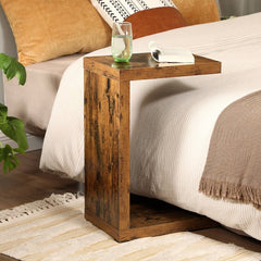 Floor Shelf End Table Nightstand. It’s Also A Computer Table. Boasting A Smart, Space-Saving C Shape Put it Next to your Bed for A Lamp