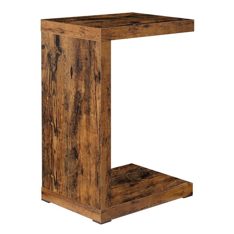 Floor Shelf End Table Nightstand. It’s Also A Computer Table. Boasting A Smart, Space-Saving C Shape Put it Next to your Bed for A Lamp