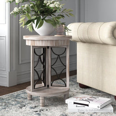 3 Legs End Table your Sofa-Side Decor Two Rounded Tabletops for your Living Room Or Den Three Stout Legs Serve As the Table's Base