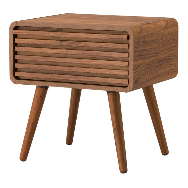 End Table with Storage Bring Mid-Century Modern Design Into your Living Room Or Bedroom with this Handy End Table