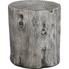Weathered Gray Tree Stump End Table for your Indoor or Outdoor Living Space Should Reflect your Personality and Style to Any Setting