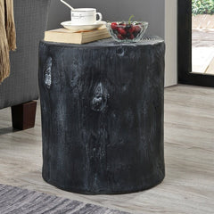 Black Tree Stump End Table for your Indoor or Outdoor Living Space Should Reflect your Personality and Style to Any Setting