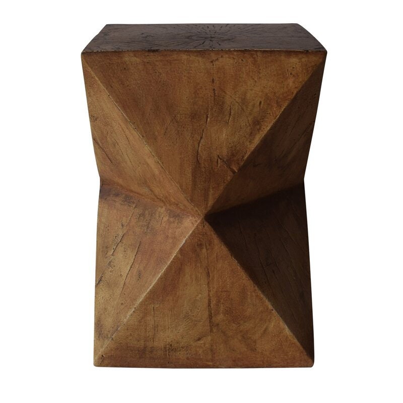 Natural Concrete Block End Table Accentuate your Space Accent Table Brings Both your Indoor and Outdoor Spaces A Modern Aesthetic