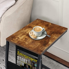 End Table Storage Pocket More Space for your Books Magazines Easy to Slide Under Sofa Couch or Bed Nightstand in your Living Room or Bedroom