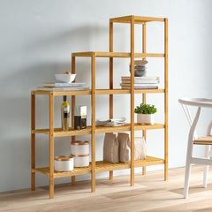 Shelving Unit 55.5" H x 45.5" W x 12.5" D Keep your Favorite Accent Pieces Displayed and Organized Magazines, or Potted Plants