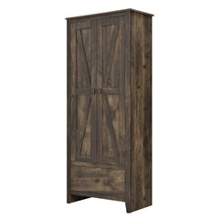 Brown Storage Cabinet Spot to Tuck Away Anything from Seasonal Clothes and Spare Linens to Canned Food and Coffee Cups