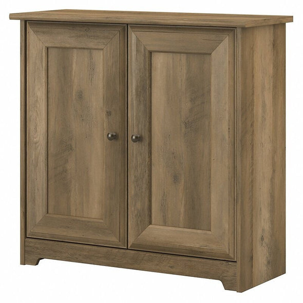 Reclaimed Pine 2 Shelf Accent Cabinet Organized Any Home Office or Living Space Two Cabinet Doors with Smooth Euro-Style Hinges Open Reveal