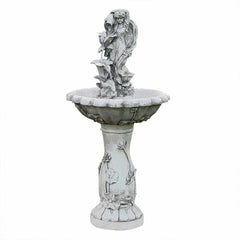 Resin Solar Fountain This Fountain Can Operate on Solar and Battery Power 2-3 Sunny Days to Allow Maximum Charge to the Battery