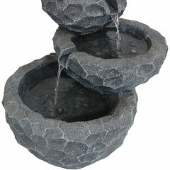 Wood Solar Garden Fountain Add A Nature-Inspired Touch to your Garden, Patio, Porch, Or Backyard with this Solar Water Fountain