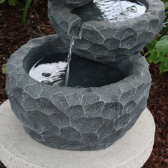 Wood Solar Garden Fountain Add A Nature-Inspired Touch to your Garden, Patio, Porch, Or Backyard with this Solar Water Fountain