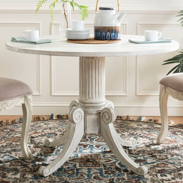 Drop Leaf Pine Solid Wood Pedestal Dining Table Perfect for your Kitchen or Living Room this Table