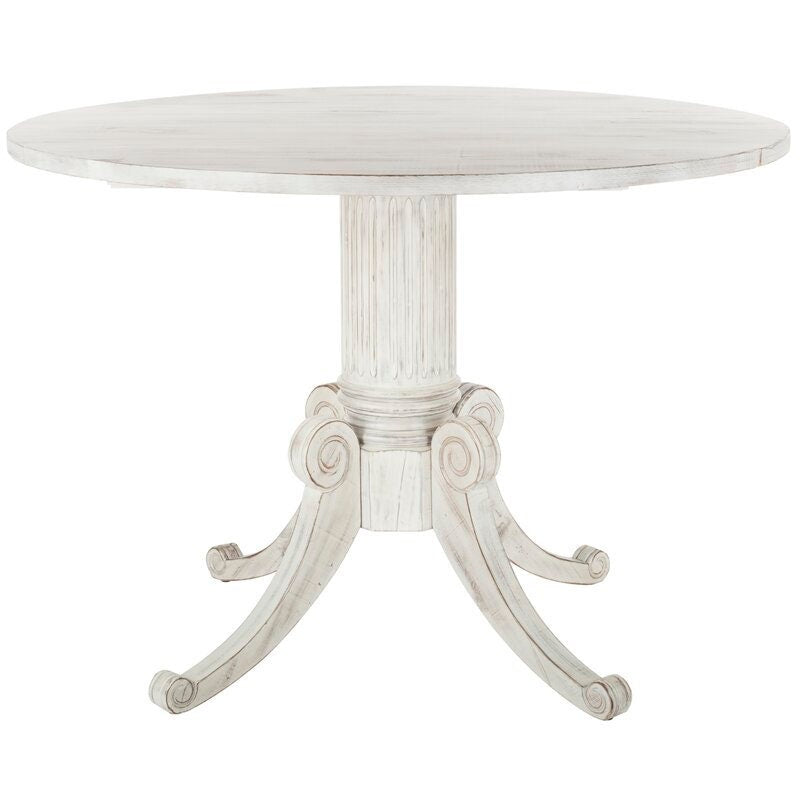 Drop Leaf Pine Solid Wood Pedestal Dining Table Perfect for your Kitchen or Living Room this Table