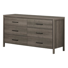 Gray Maple 6 Drawer Suitable for Men’s and Women’s Bedrooms, Providing Plenty of Storage Space Perfect for Storage Space