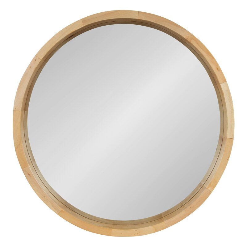 30" x 30" Natural Modern & Contemporary Accent Mirror Brighten up your Space with This Simply-Chic Accent Mirror