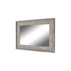 Reclaimed Gray Distressed Bathroom Vanity Mirror Horizontal and Vertical Orientation Non-Beveled Edge for A Brilliant Reflection