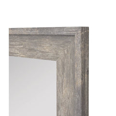 Reclaimed Gray Distressed Bathroom Vanity Mirror Horizontal and Vertical Orientation Non-Beveled Edge for A Brilliant Reflection