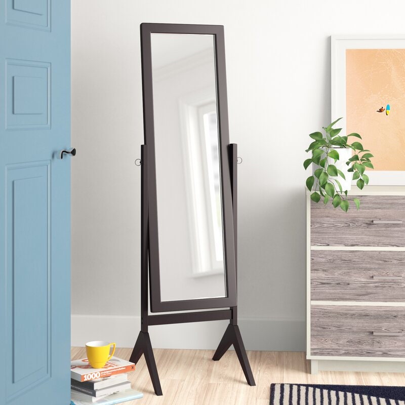 Espresso Modern & Contemporary Cheval Mirror for your Living Room, Bedroom, Entryway Perfect for any Room