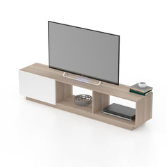 Gray/White Bruckner TV Stand for TVs up to 85" TV Stand Brings Plenty Of Essential Storage and A Sleek Design To your Living Room or Bedroom