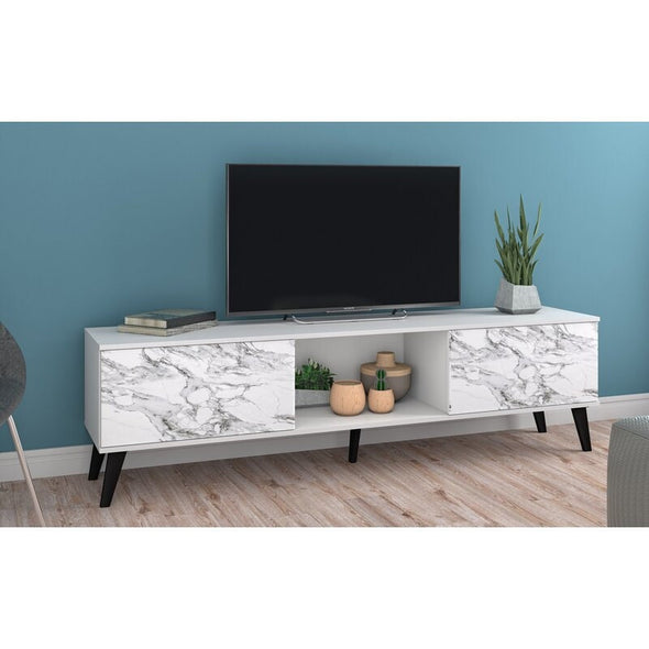 TV Stand Ideal for Holding TVs up to 65" This Clean-Lined TV Stand Adds Mid-Century Modern Touch To your Living Room Or Seating Arrangement