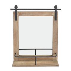 Farmhouse with Shelves Accent Mirror May Also Display This Mirror in your Living Room Or Entryway As An Accent Piece and Utilize the Shelf