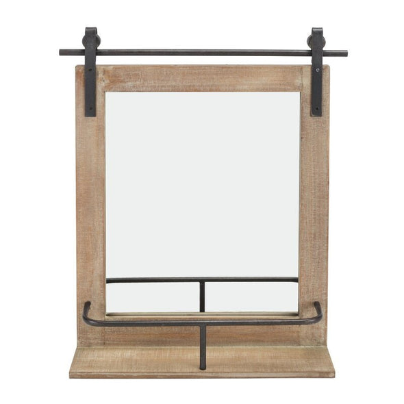 Farmhouse with Shelves Accent Mirror May Also Display This Mirror in your Living Room Or Entryway As An Accent Piece and Utilize the Shelf