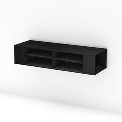 Black Oak TV Stand for TVs up to 55" This Modern-Looking Wall-Mount Media Console Will Open up your Living Room Space