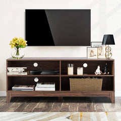 TV Stand for TVs up to 65" Four Shelves, To Hold Much Audio-Video Equipment or Other Sundries. And Don't Worry About Overheat of Devices