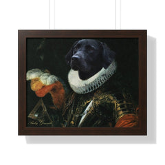 Custom pet portrait, royal pet portrait, christmas gift pet regal, dog portrait, pet loss gift, last minute gift, framed horizontal poster