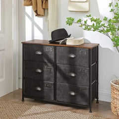 6 Drawer 33.5'' W Double Dresser Sophisticated Indoor Design