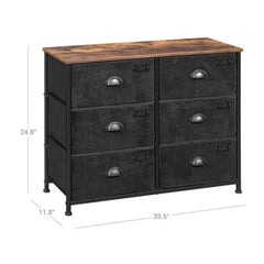 6 Drawer 33.5'' W Double Dresser Sophisticated Indoor Design