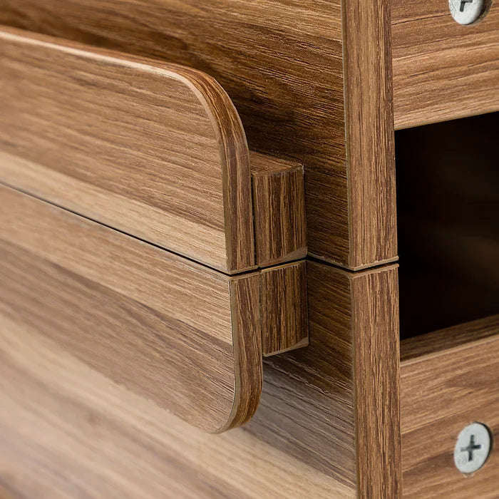 6 Drawer 48'' W Double Dresser Finish to Streamlined Silhouettes Design