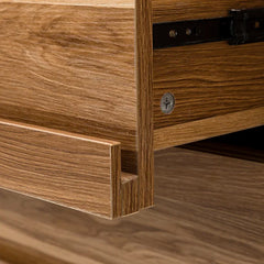 6 Drawer 48'' W Double Dresser Finish to Streamlined Silhouettes Design