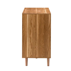 6 Drawer 48'' W Double Dresser Finish to Streamlined Silhouettes Design