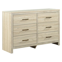 White 6 Drawer 54'' W Solid Wood Double Dresser