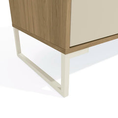 Light Brown/Cream 6 Drawer 57.1'' W Solid Wood Double Dresser