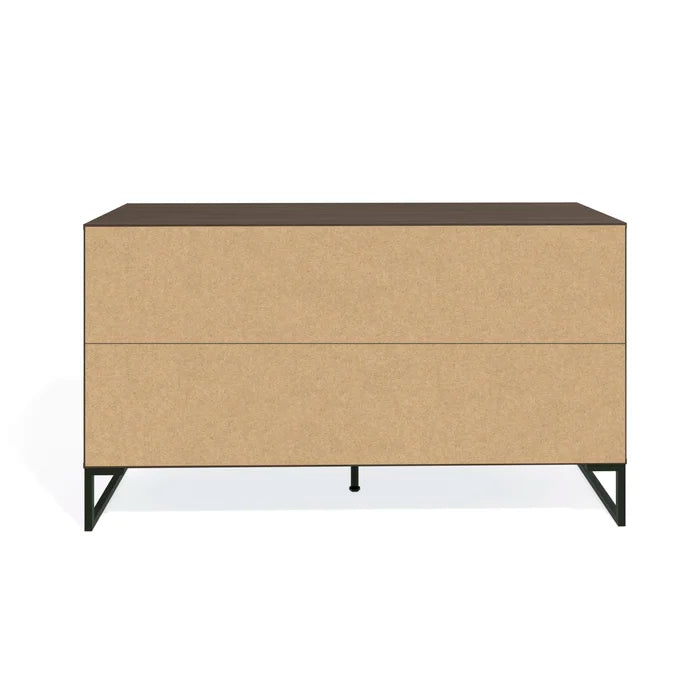 Light Brown/Cream 6 Drawer 57.1'' W Solid Wood Double Dresser